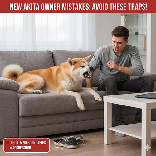 Sai lầm thường gặp khi nuôi chó Akita lần đầu