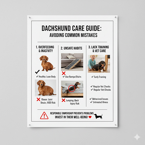 Những sai lầm thường gặp khi nuôi chó Lạp xưởng khiến bé dễ béo phì, đau lưng và khó dạy