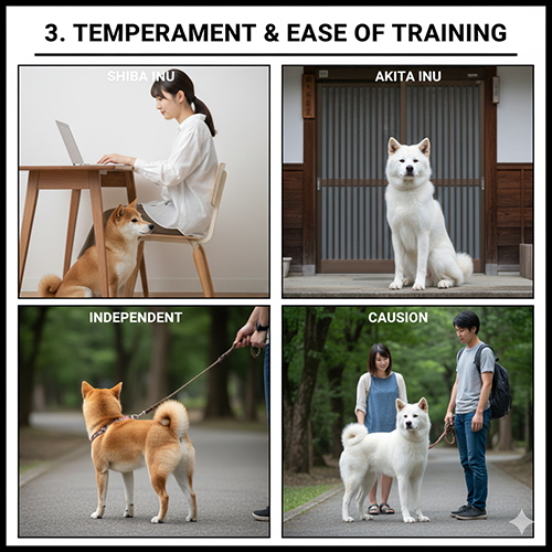 So sánh tính cách và mức độ dễ huấn luyện của chó Shiba Inu và Akita Inu trong môi trường gia đình