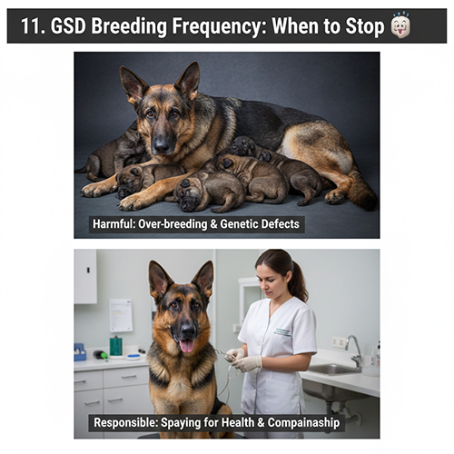 Tần suất sinh sản của chó Becgie và khi nào nên dừng