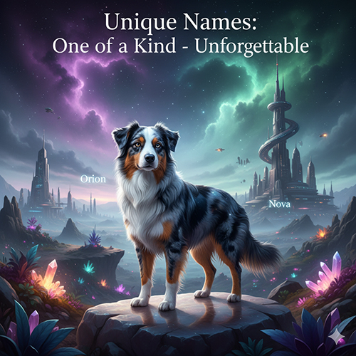 Tên chó độc lạ – gợi ý những cái tên riêng biệt và khó quên như Orion, Nova, Pixel, Neo, Cosmo, Aiko
