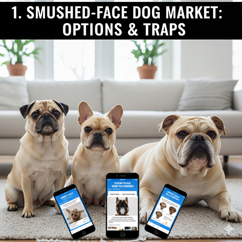 Thị trường mua bán chó mặt xệ với nhiều lựa chọn và rủi ro bẫy giá rẻ