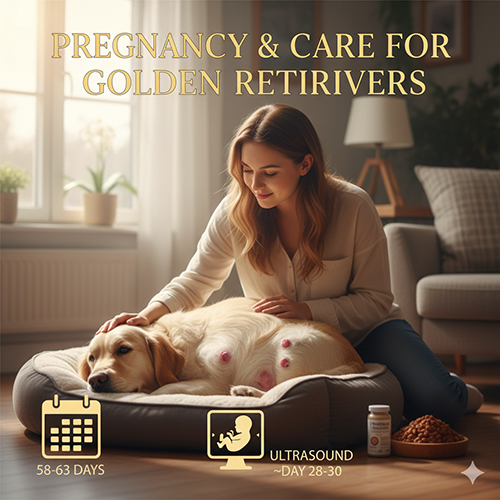 Thời gian mang thai ở chó Golden và cách chăm sóc chó mẹ mang bầu
