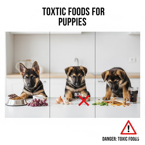 Những thực phẩm độc hại cần tránh tuyệt đối khi cho chó Becgie con ăn