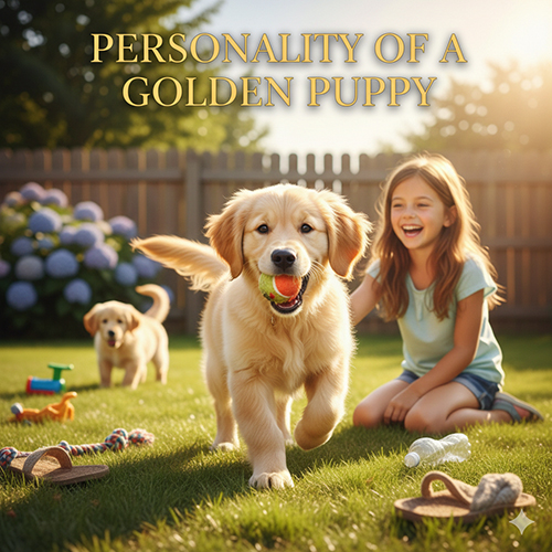 tính cách chó Golden con siêu thân thiện và ham chơi