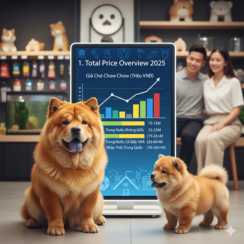 Tổng quan giá chó Chow Chow tại Việt Nam năm 2025