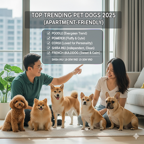 Top chó cảnh xu hướng được yêu thích, phù hợp nuôi trong căn hộ