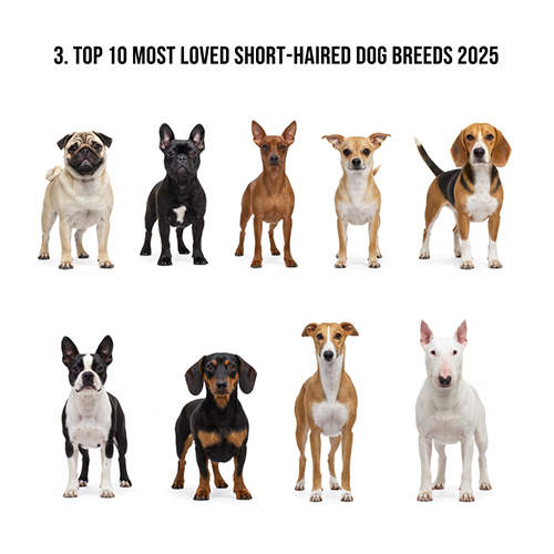 Hình ảnh top các giống chó cảnh lông ngắn được yêu thích nhờ ngoại hình đẹp và dễ nuôi