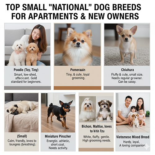 Top giống chó nhỏ “quốc dân” phù hợp căn hộ và người nuôi lần đầu tại Việt Nam
