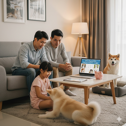 trước khi mua chó Akita cần hiểu giống, hiểu giá và hiểu ngân sách