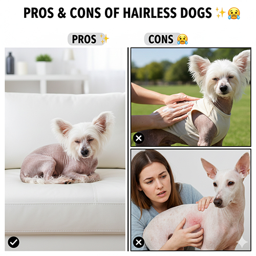 Ưu và nhược điểm khi nuôi chó không lông trong môi trường gia đình