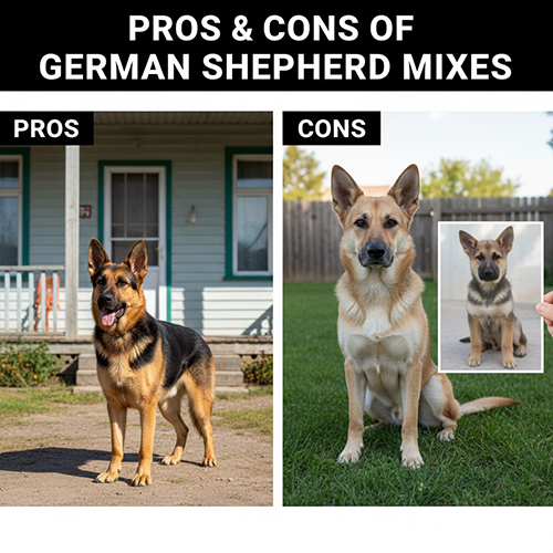 Ảnh so sánh ưu và nhược điểm giữa Becgie thuần và Becgie lai chó ta, thể hiện rõ sự khác biệt ngoại hình.