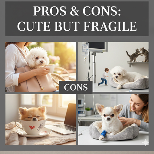 Ưu và nhược điểm của chó Teacup với kích thước siêu nhỏ