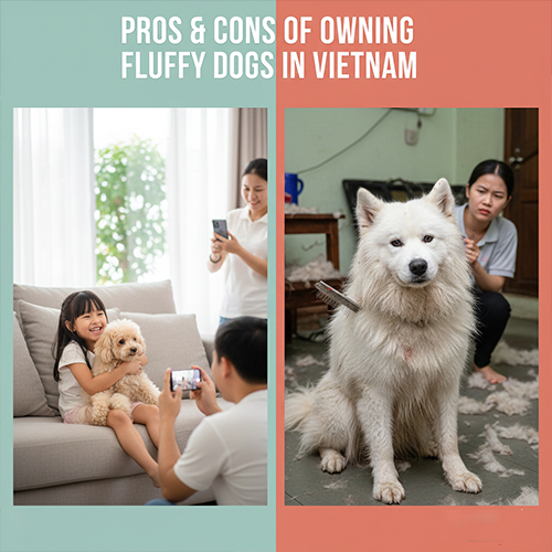 So sánh ưu và nhược điểm khi nuôi chó lông xù tại Việt Nam trong sinh hoạt gia đình