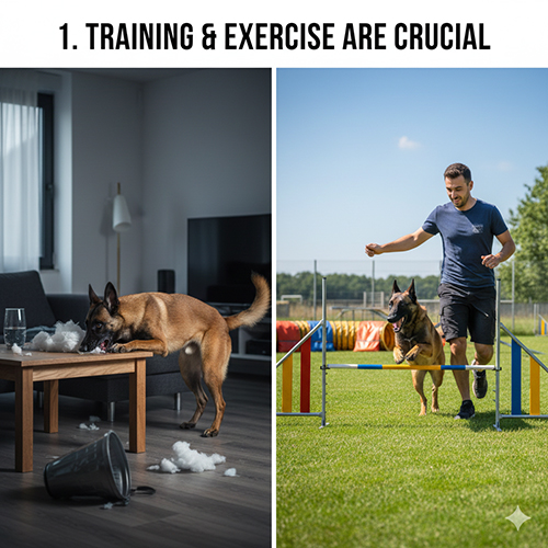 Lý do cách nuôi và huấn luyện ảnh hưởng lớn đến hành vi chó Béc Bỉ Malinois