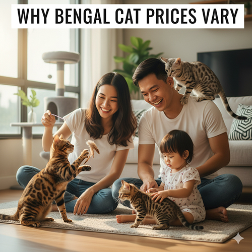 Giải thích vì sao giá mèo Bengal chênh lệch lớn – yếu tố ảnh hưởng từ phả hệ, độ thuần chủng và nguồn gốc lai tạo