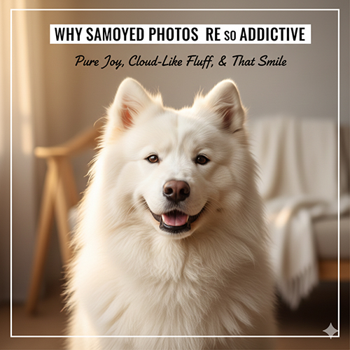 Vì sao hình chó Samoyed lại gây nghiện với nụ cười đặc trưng và bộ lông trắng muốt