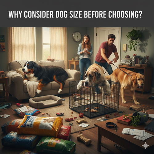 Gia đình nuôi nhiều chó kích thước khác nhau trong không gian sống chật hẹp