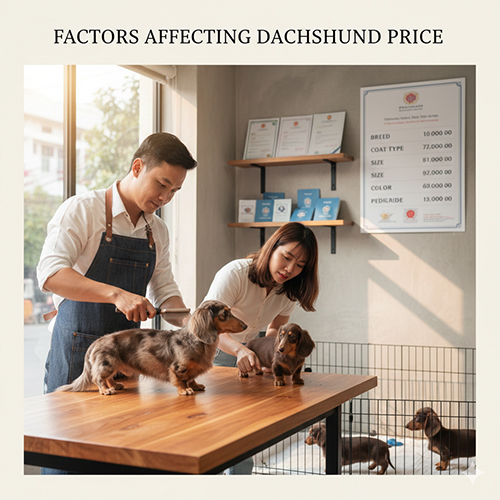 Các yếu tố ảnh hưởng đến giá chó Lạp xưởng