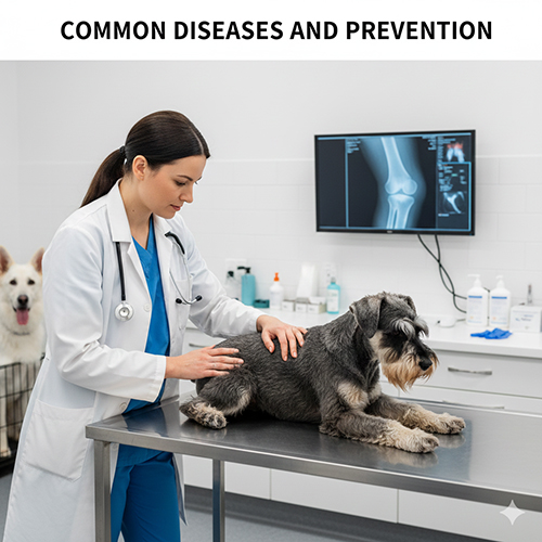 Các bệnh thường gặp ở chó ông già Schnauzer và cách phòng ngừa