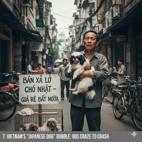 Bong bóng chó Nhật tại Việt Nam thập niên 80–90 với phong trào nuôi chó Nhật xù
