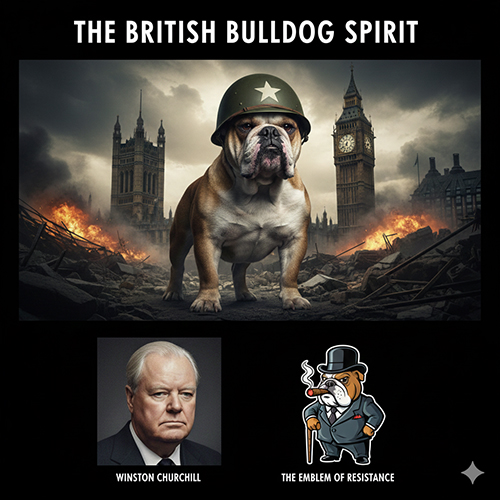 Bulldog Anh trở thành biểu tượng kiên cường của nước Anh trong Thế chiến thứ hai