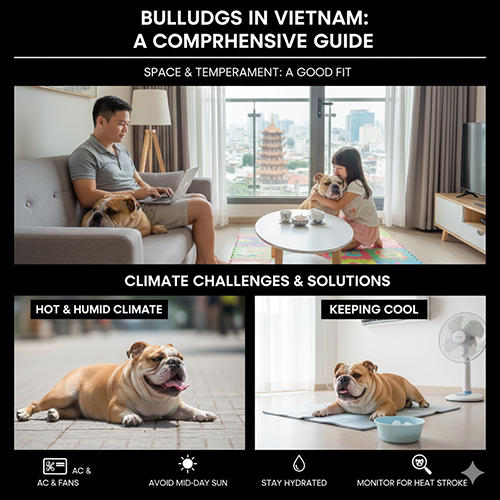 Bulldog Anh có phù hợp với gia đình Việt Nam về không gian sống và khí hậu nóng ẩm hay không