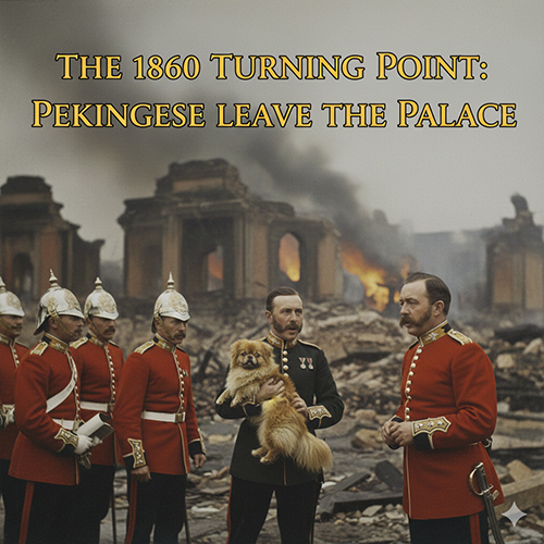 chó Bắc Kinh Pekingese được binh lính châu Âu đưa ra khỏi cung điện Trung Quốc năm 1860