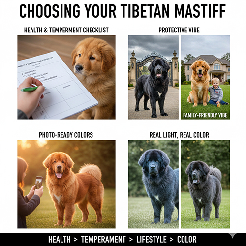 Hướng dẫn cách chọn màu lông chó Ngao Tây Tạng dựa trên sức khỏe, tính cách và lối sống