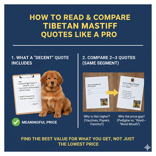 Cách đọc và so sánh báo giá chó Ngao Tây Tạng đúng phân khúc