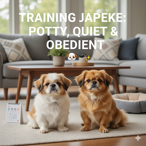 Cách huấn luyện chó Bắc Kinh lai Nhật đi vệ sinh đúng chỗ, bớt sủa và nghe lời trong nhà