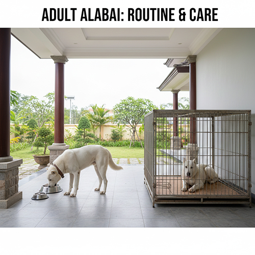 Cách nuôi chó Alabai trưởng thành với chế độ ăn uống, vận động và sinh hoạt hằng ngày