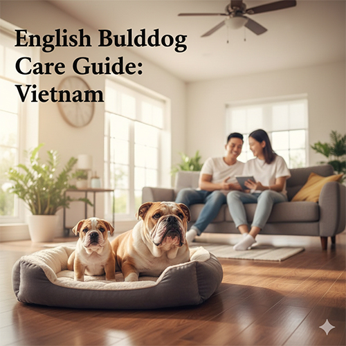 Cách nuôi chó Bulldog Anh tại Việt Nam trong nhà, chăm sóc đúng cách để chó khỏe mạnh