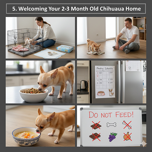 Cách nuôi chó Chihuahua con 2–3 tháng tuổi tại nhà trong những ngày đầu