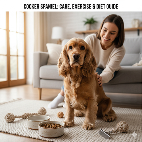 Cách nuôi chó Cocker Spaniel trong nhà với chế độ chăm sóc, vận động và ăn uống đúng cách