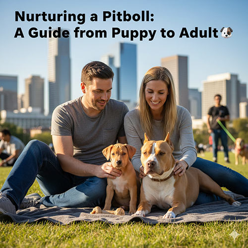 Cách nuôi chó Pitbull từ 2 tháng tuổi đến trưởng thành khỏe mạnh và hiền