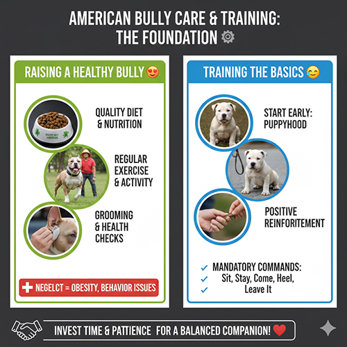 Hướng dẫn nuôi và huấn luyện chó Bully khỏe mạnh từ nền tảng