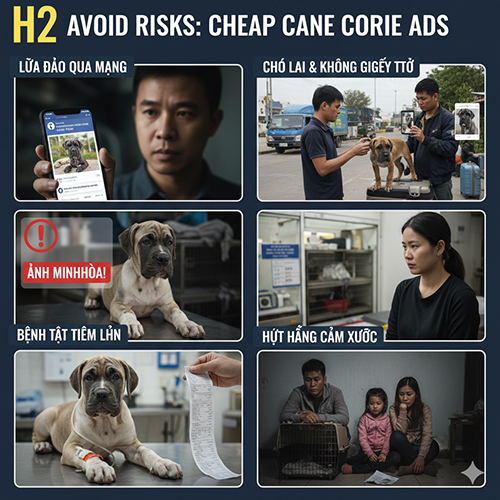 Cảnh báo rủi ro từ các tin bán chó Ngao Ý Cane Corso giá rẻ trên mạng