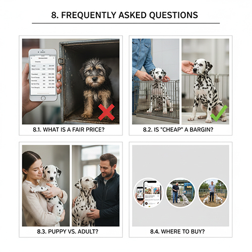 Câu hỏi thường gặp khi mua bán chó Đốm Dalmatian