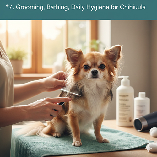 Chăm lông và vệ sinh hàng ngày cho chó Chihuahua đúng cách