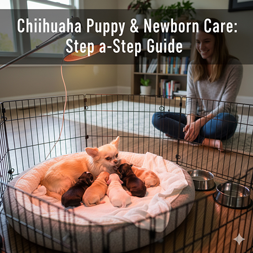 Cách chăm sóc chó Chihuahua con và chó Chihuahua mới đẻ trong những ngày đầu đời