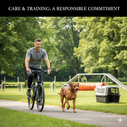 Huấn luyện và vận động chó xoáy Nam Phi Rhodesian Ridgeback ngoài trời