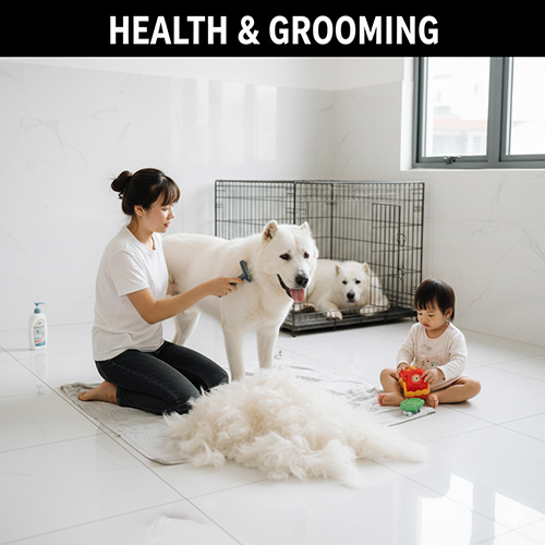 Chăm sóc sức khỏe và lông da cho chó Alabai với vệ sinh và theo dõi định kỳ