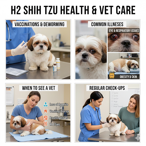 Phòng bệnh và chăm sóc sức khỏe định kỳ cho chó Shih Tzu