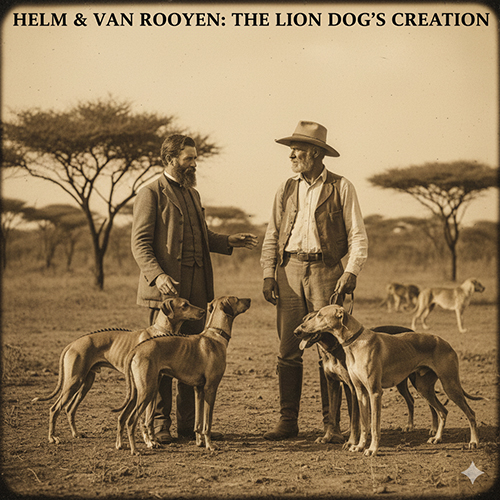 Charles Helm và Cornelius van Rooyen cùng những chú chó xoáy Nam Phi đầu tiên