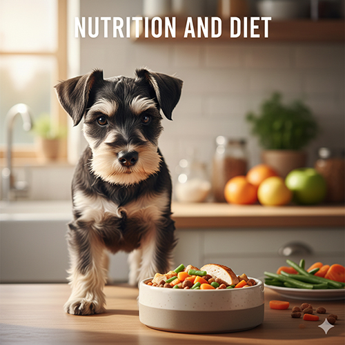 Chế độ ăn cho chó ông già Schnauzer theo từng giai đoạn