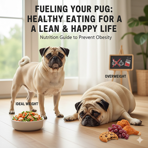 Chế độ ăn cho chó Pug giúp kiểm soát cân nặng và phòng béo phì
