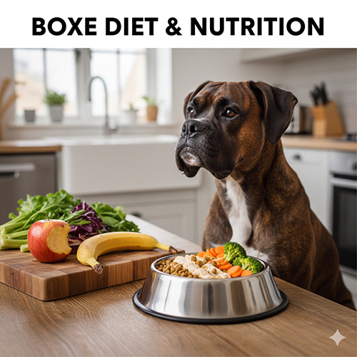 Chó Boxer ăn gì đúng cách với khẩu phần dinh dưỡng cân đối