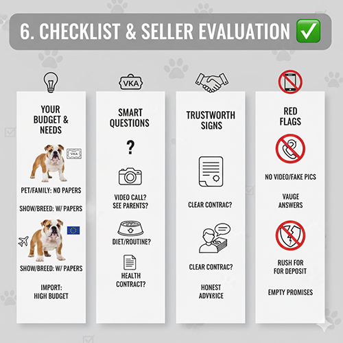 Checklist chọn nơi mua chó Bulldog Anh và cách đánh giá người bán