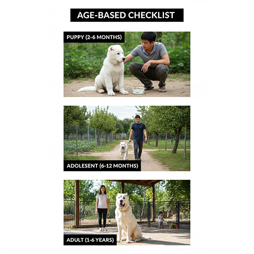 Checklist cách nuôi chó Alabai theo từng giai đoạn tuổi từ chó con đến trưởng thành